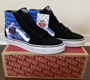 Vans Sk8-Hi Black Blue Shark Week Boy's 5.5 Big Kids youth Women's 7 New In Box | eBay