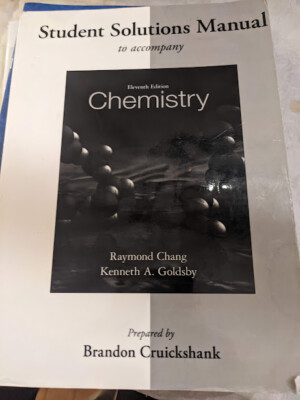 Student Solutions Manual to accompany Chemistry 11th edition