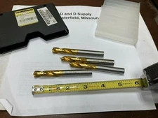 Guhring 90065999200, 25/64" Drill Bit, Cobalt, TiN, Screw Machine Length, 130°