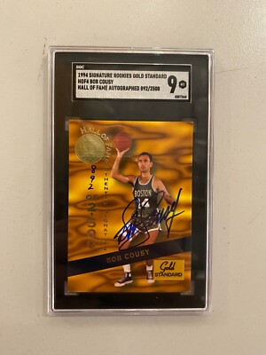 Bob Cousy 1994 Gold Standard AUTO /2500 AUTOGRAPH Mint SGC 9 Free Shipping