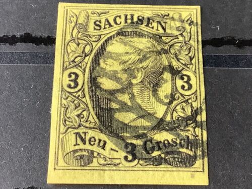 Saxony 1855 Grid Number 2 for Leipzig Cancel  Stamp  Ref 57150 - Picture 1 of 3