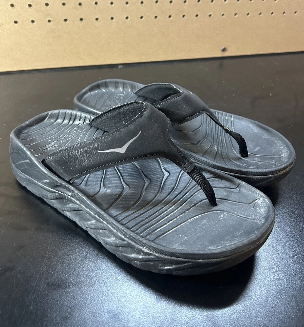 HOKA ONE ONE Infradito Hoka One Ora Recupero Uomo 7 Donna 9 Nero Comfort Ortopedico