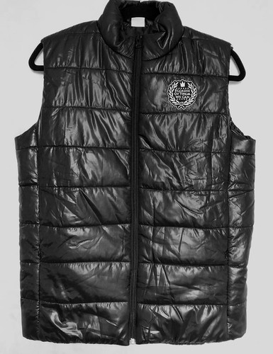 Boy's S Black Puffer Vest Full Zip Because Of Them We Can Lightweight ~ Used - Picture 4 of 7