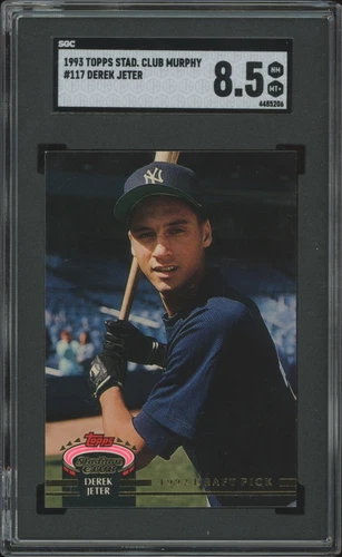 1993 STADIUM CLUB MURPHY DEREK JETER 117 NRMT-MINT+ HOF RC SGC 8.5 YANKEES