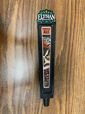Elysian Brewing Company Night Owl Pumpkin Ale Craft Beer Draft Tap Handle