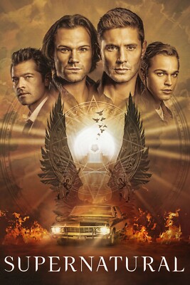Supernatural poster (q) -  11 x 17 inches - Jared Padalecki, Jensen Ackles