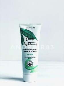 purifying scrub oriflame oily ml mask tea skin nature tree