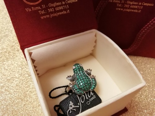 Anelli Regolabili Animali Argento 925 Zirconi Idea Regalo Donna - Foto 10 di 11
