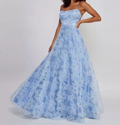 maxi floral blue dress JULIANNA DRESS main image 1