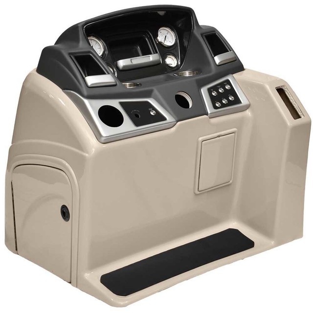 Ranger Pontoon Boat Steering Console 330851 Reata Evinrude Tan Gray