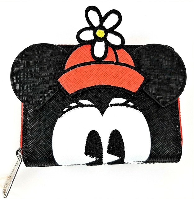 Loungefly Disney Positively Minnie Mouse Polka Dot Flower Zip Wallet