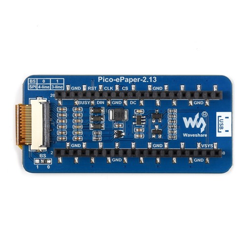 SOMBRERO de pantalla de papel electrónico de 2,13" y 3 colores para RPI Raspberry Pi Pico 2 W RP2040 - Imagen 4 de 6