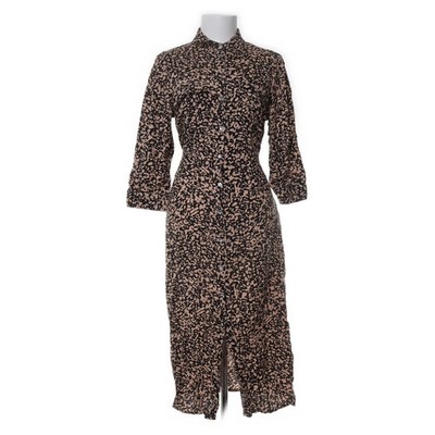 Only Life, Blusenkleid, Größe: M, Schwarz/Beige/Mehrfarbig, Viskose #NuC