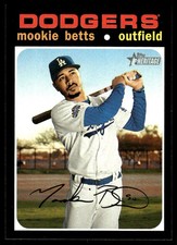 Mookie Betts 2020 Topps Heritage #502 Los Angeles Dodgers FREE SHIP AutographDen