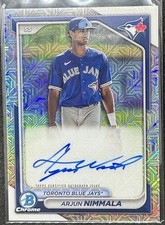 2024 Bowman Chrome Prospects- Arjun Nimmala Mojo Refractor Auto  #BMA-AN (RC)