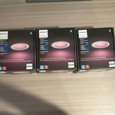 Philips Hue White & Color Ambiance 4'' LED Downlight Bluetooth Dimmable (3)