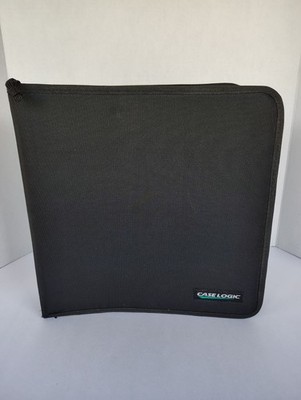 Case Logic Black 100 Disc CD DVD Carry Case, 25 Pages - Ships Free - Bonus CDs