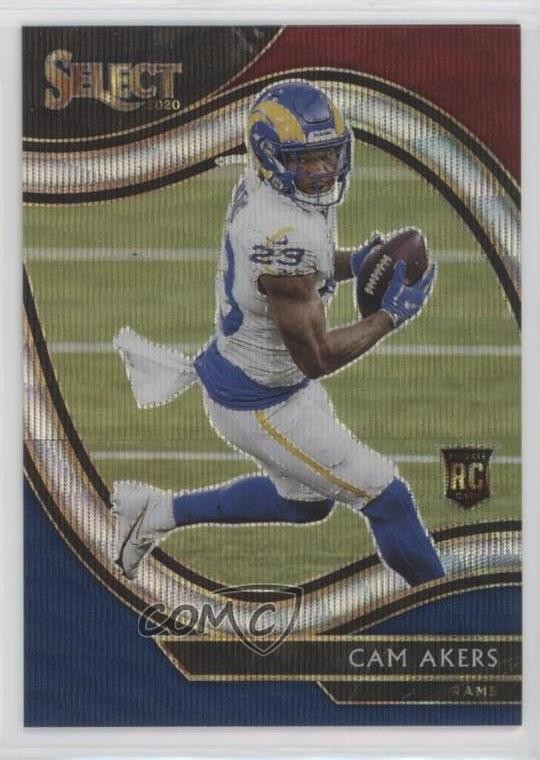 2020 Panini Select Field Level Tri-Color Prizm 15/75 Cam Akers Rookie RC 7i2