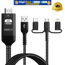 USB-C to HDMI 3-in-1 Adapter   1080P Smartphone Mirroring for iPhone/Android