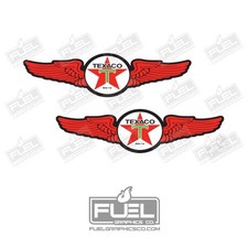 Texaco Rusted Premium Vinyl Decal 2-Pack - Made in the USA - Vintage Oil Logo
