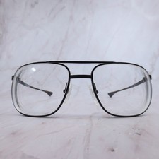 ArtCraft USA Mens Aviator Eyeglasses Matte Black Double Bridge OP 55-18 140