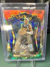 2020-21 Panini Select - Premier Level R.J. Hampton #195 Red White Green Cracked