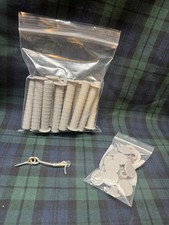Tuleja i nasadka Plastikowe ogrodzenie basenowe 1/2" x 4" 20-pak