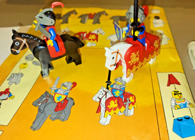 Vintage LEGO Castle: King's Mountain Fortress (6081) with all the kings horses
