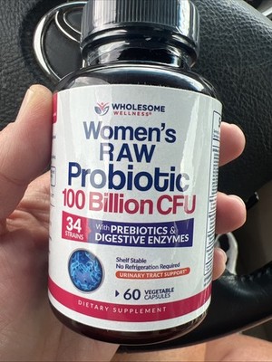 Wholesome Wellness Organic Probiotics 100 Billion CFU Capsules - 60 Count