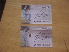 (2) Max Fried 2013 Leaf ITG Past Present and Future Rookie ON CARD AUTOS Yankees