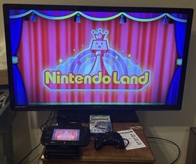 Nintendo Wii U Console WUP-101 Black 32GB Gamepad Bundle TESTED