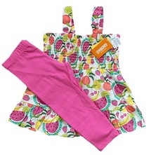 Gymboree TCP Girls 5/6 Top  Leggings Cotton Top 6  Capri Leggings 5/6 NEW