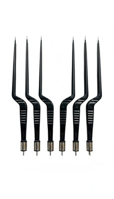 Stryker SilverGlide Non-Stick Bipolar Bayonet Forceps 6720-240-007 - SET OF 6
