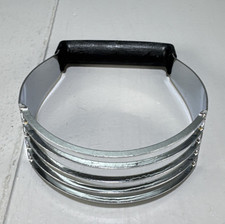Vintage EKCO Chromium Plated Dough Blender Pastru Black Handle Made in USA
