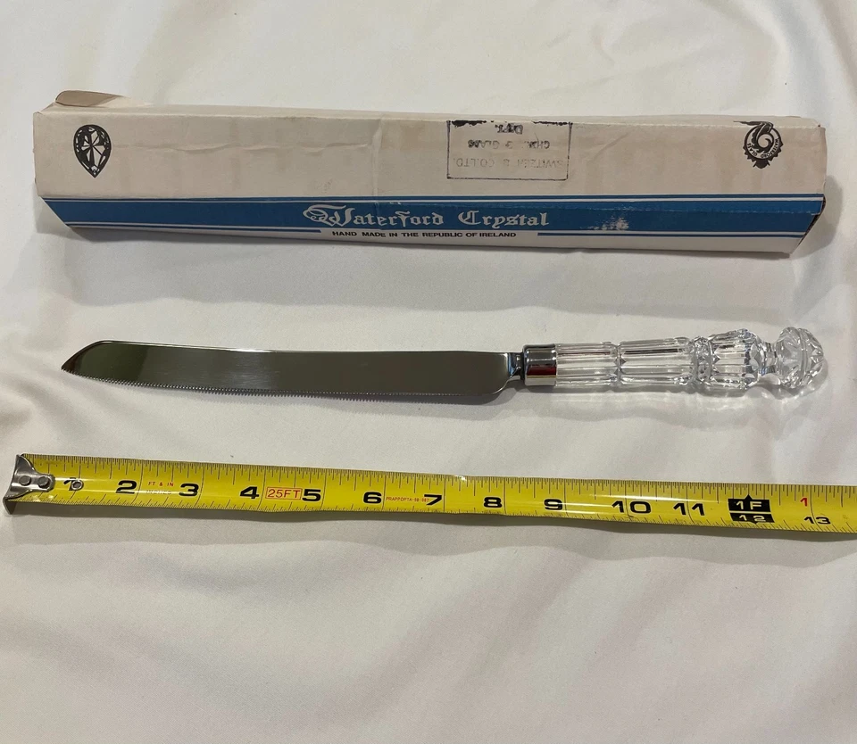 Cuchillo para pasteles de cristal Waterford Foto 2 de 4