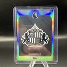 2025-26 Topps Premier League Team Badge Sunderland Silver #/75 - B&W