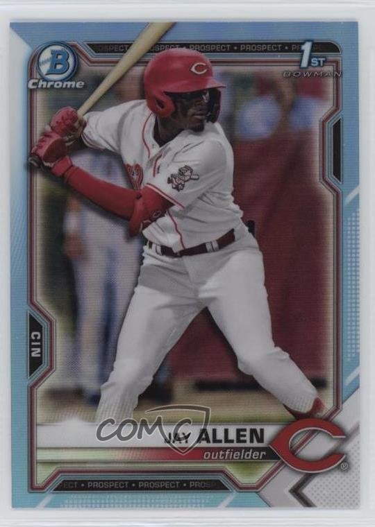 2021 Bowman Draft Chrome Sky Blue Refractor Jay Allen #BDC-11 1bc8