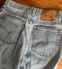 Vintage 90s Levi's 512 Slim Fit Taper Leg Jeans Size 13 Med USA Light Wash