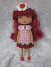 Made to fit Strawberry Shortcake Flavor Swirl 01 Crochet Clothes, Dress  Hat
