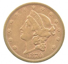 1870-S $20 Liberty Head Gold Double Eagle *8208