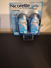Nicorette Coated Ice Mint Lozenges 2mg - 80 Count Exp 09/2027- 4 Vials 20 Each 