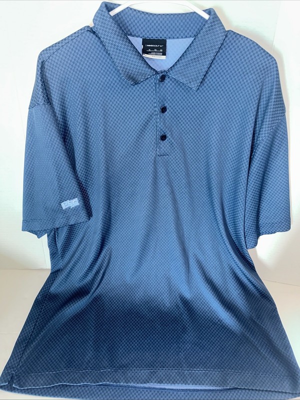 Nike GOLF Size XL Mens Royal Blue Performance Polo Shirt Nike Fit Dry