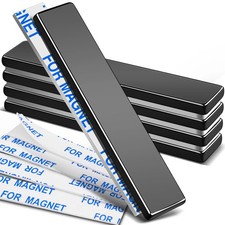 Neodymium Magnets, 5 Pack Black Super Strong Magnets Bar, Waterproof Heavy Duty