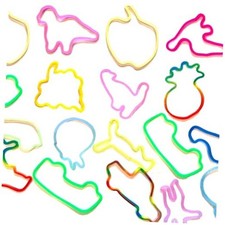 Mega Assortment Fun Bandz - Silicone Bandz Bracelets in a Variety of 72pc