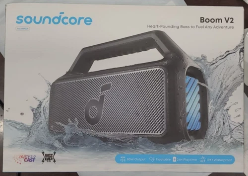Soundcore Boom V2 Outdoor Bluetooth Speaker (open box )