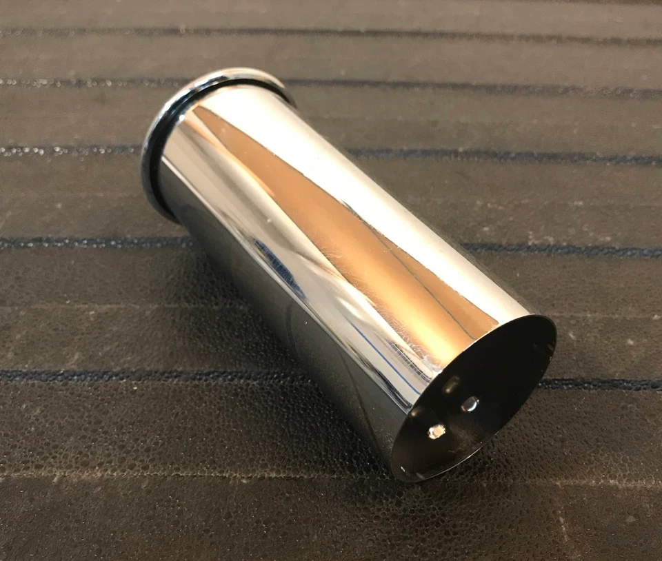 Punta de escape de tubo de escape cromado Mercedes-Benz - 123-492-07-14 - para MBZ 450SEL y más Foto 2 de 4