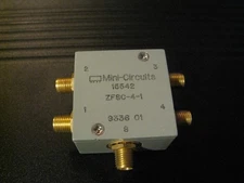 ZFSC-4-1  MINI-CIRCUITS 15542 gold SMA 4 Way Splitter