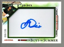 2025 Panini Boys of Summer Jumbo Acetate Signatures #15 JD Dix 68/199