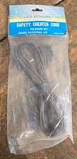 Vtg NOS Brown Polarized 6' TV/Radio Power Supply Safety Cheater Cord Model 978