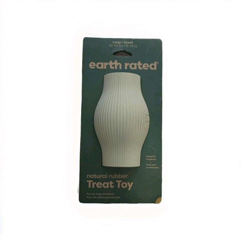 Earth Rated Natural Rubber Treat Toy LARGE  NEW